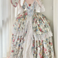 Robe de bal de princesse bustier à volants en satin long, robe de soirée C8117