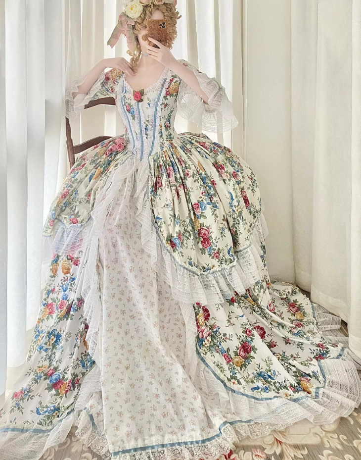 Robe de bal de princesse bustier à volants en satin long, robe de soirée C8117