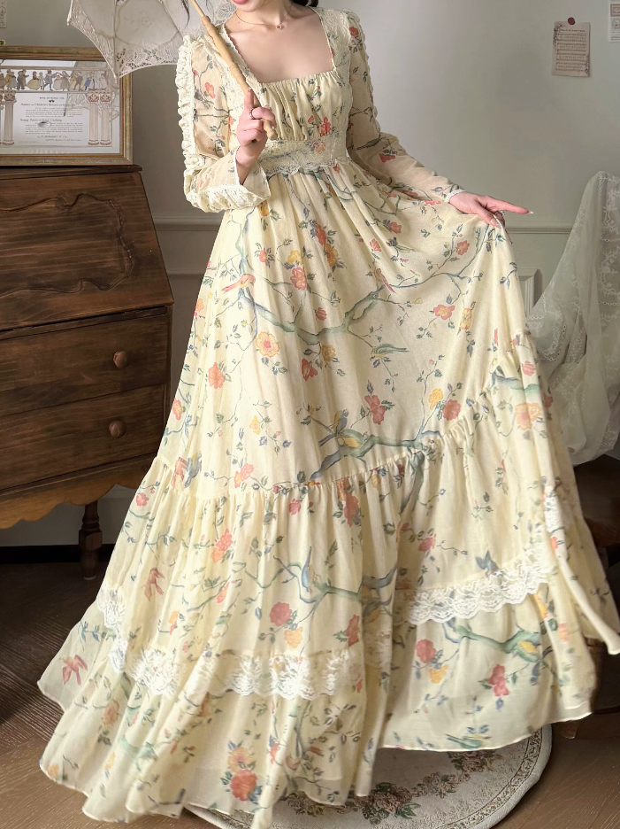 Robe de bal de princesse bustier à volants en satin long, robe de soirée C8117