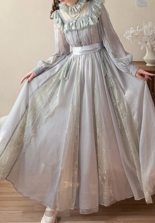 Robe de bal de princesse bustier à volants en satin long, robe de soirée C8117