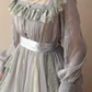 Robe de bal de princesse bustier à volants en satin long, robe de soirée C8117
