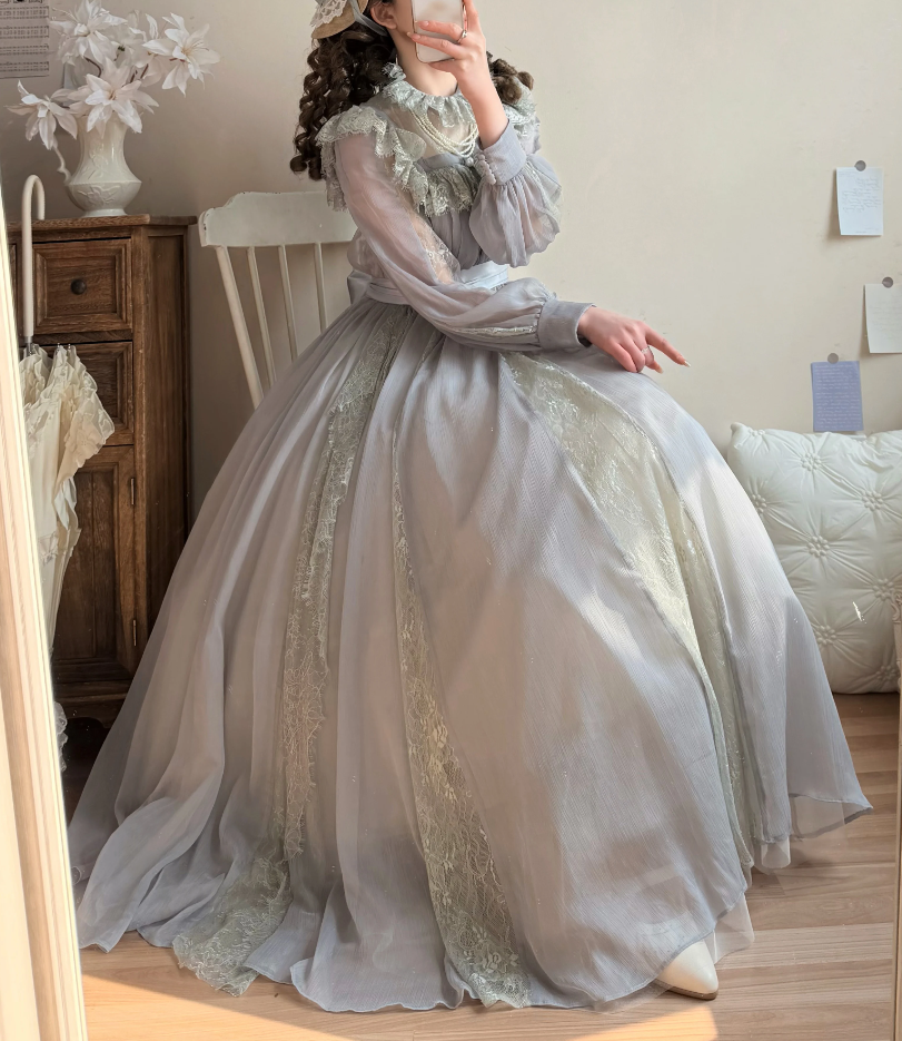 Robe de bal de princesse bustier à volants en satin long, robe de soirée C8117
