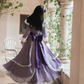 Robe de bal de princesse bustier à volants en satin long, robe de soirée C8117