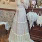 Robe de bal de princesse bustier à volants en satin long, robe de soirée C8117