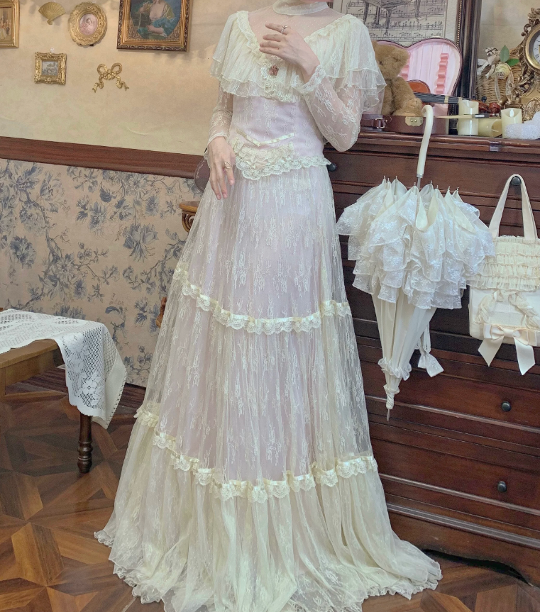 Robe de bal de princesse bustier à volants en satin long, robe de soirée C8117