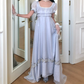 Robe de bal de princesse bustier à volants en satin long, robe de soirée C8117
