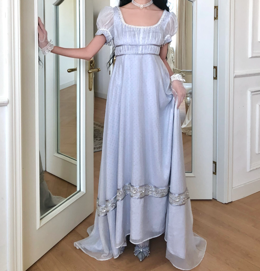 Robe de bal de princesse bustier à volants en satin long, robe de soirée C8117