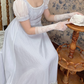 Robe de bal de princesse bustier à volants en satin long, robe de soirée C8117