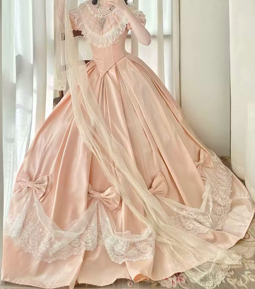 Robe de bal de princesse bustier à volants en satin long, robe de soirée C8117
