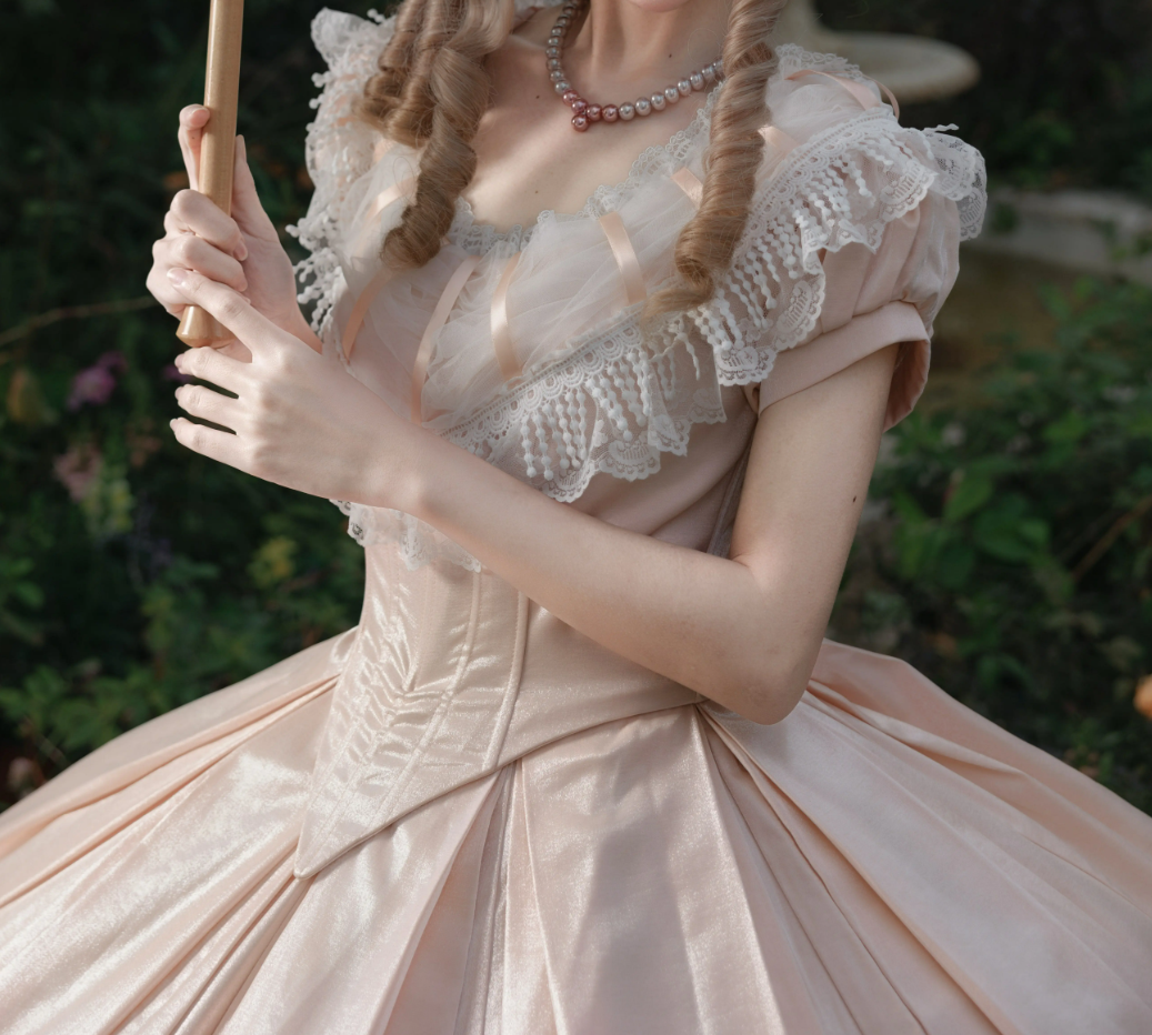 Robe de bal de princesse bustier à volants en satin long, robe de soirée C8117