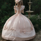 Robe de bal de princesse bustier à volants en satin long, robe de soirée C8117