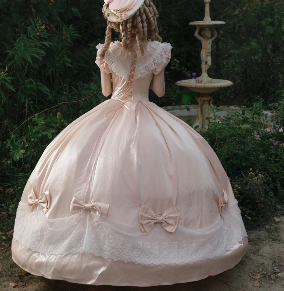 Robe de bal de princesse bustier à volants en satin long, robe de soirée C8117