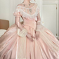 Robe de bal de princesse bustier à volants en satin long, robe de soirée C8117