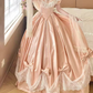 Robe de bal de princesse bustier à volants en satin long, robe de soirée C8117