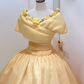 Robe de bal de princesse bustier à volants en satin long, robe de soirée C8117