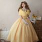 Robe de bal de princesse bustier à volants en satin long, robe de soirée C8117