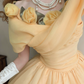 Robe de bal de princesse bustier à volants en satin long, robe de soirée C8117