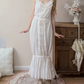 Robe de bal de princesse bustier à volants en satin long, robe de soirée C8117