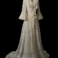 Robe de bal de princesse bustier à volants en satin long, robe de soirée C8117