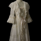 Robe de bal de princesse bustier à volants en satin long, robe de soirée C8117