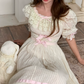 Robe de bal de princesse bustier à volants en satin long, robe de soirée C8117