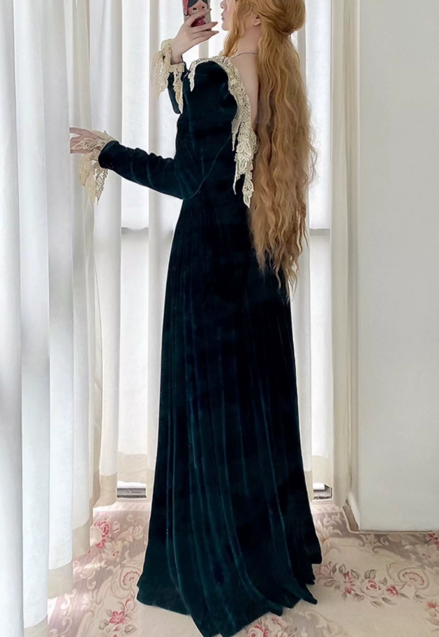 Robe de bal de princesse bustier à volants en satin long, robe de soirée C8117