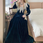 Robe de bal de princesse bustier à volants en satin long, robe de soirée C8117