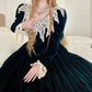 Robe de bal de princesse bustier à volants en satin long, robe de soirée C8117