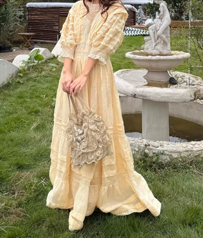 Robe de bal de princesse bustier à volants en satin long, robe de soirée C8117
