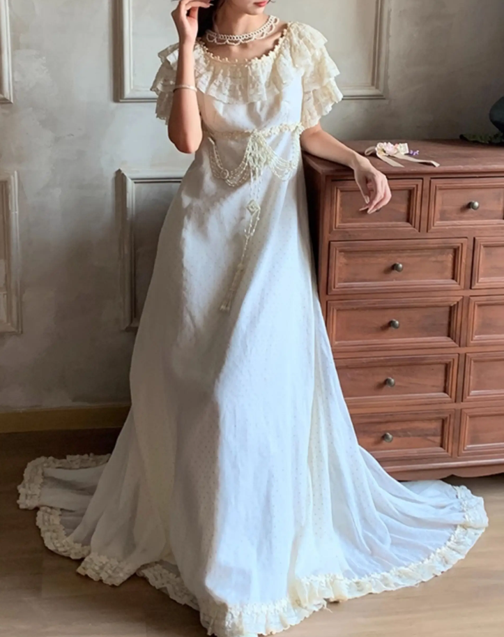 Robe de bal de princesse bustier à volants en satin long, robe de soirée C8117