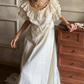 Robe de bal de princesse bustier à volants en satin long, robe de soirée C8117