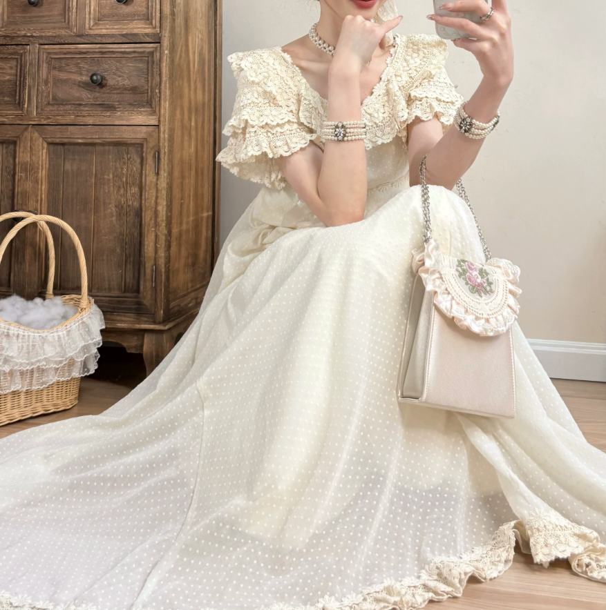 Robe de bal de princesse bustier à volants en satin long, robe de soirée C8117