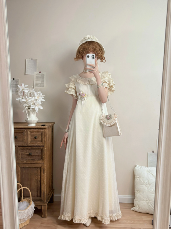 Robe de bal de princesse bustier à volants en satin long, robe de soirée C8117