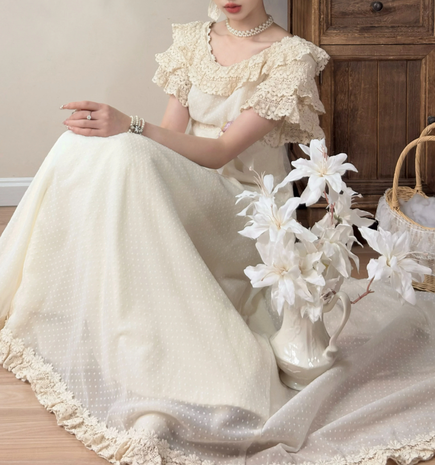 Robe de bal de princesse bustier à volants en satin long, robe de soirée C8117