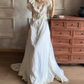 Robe de bal de princesse bustier à volants en satin long, robe de soirée C8117