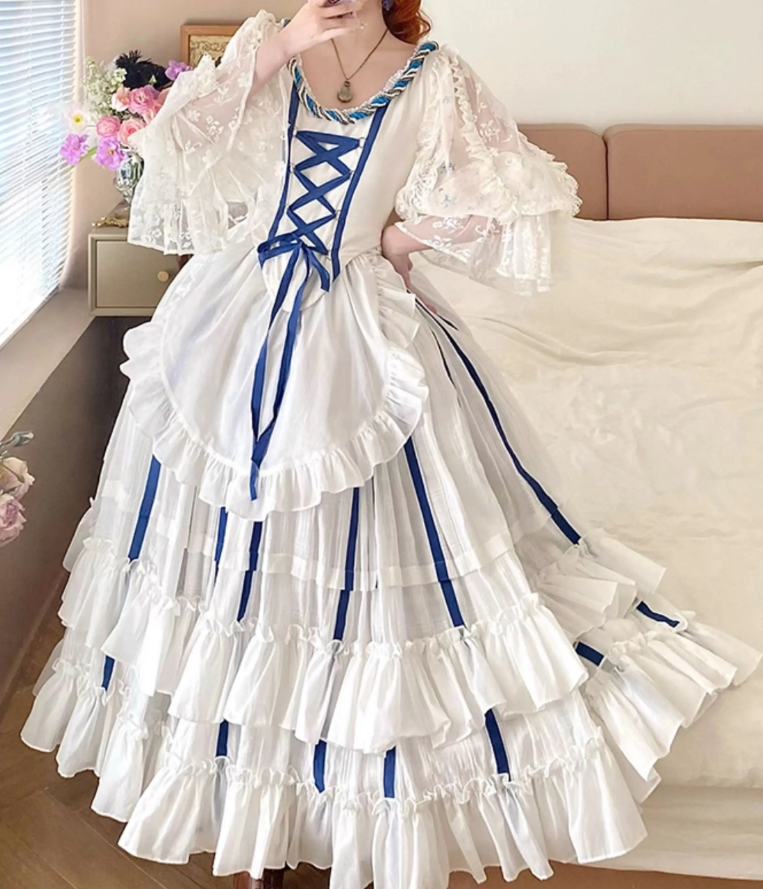 Robe de bal de princesse bustier à volants en satin long, robe de soirée C8117