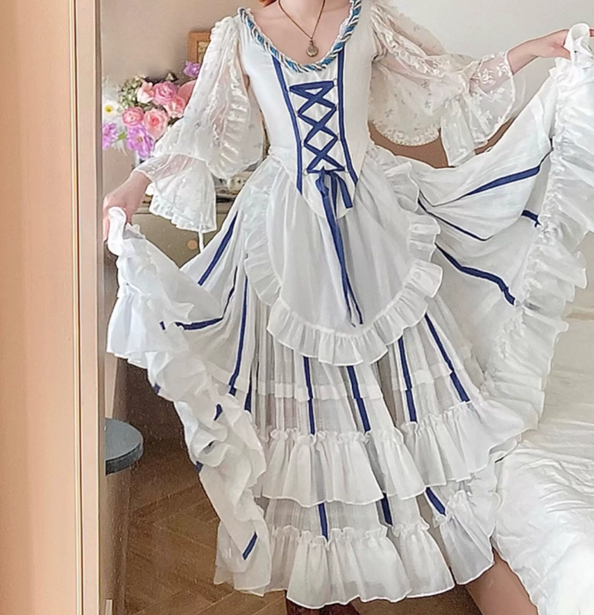 Robe de bal de princesse bustier à volants en satin long, robe de soirée C8117