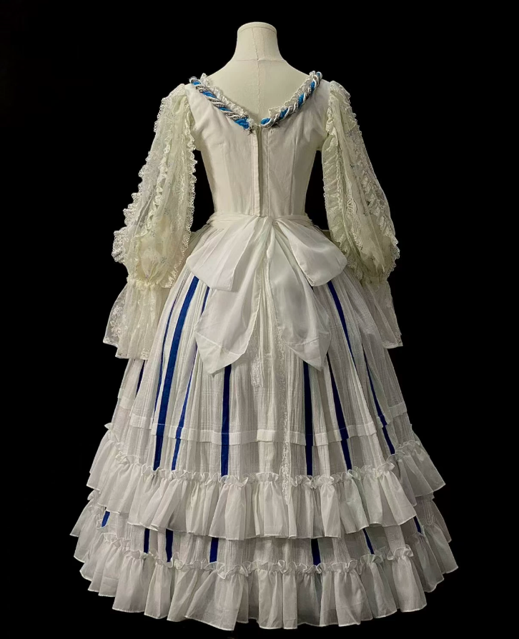 Robe de bal de princesse bustier à volants en satin long, robe de soirée C8117
