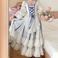 Robe de bal de princesse bustier à volants en satin long, robe de soirée C8117