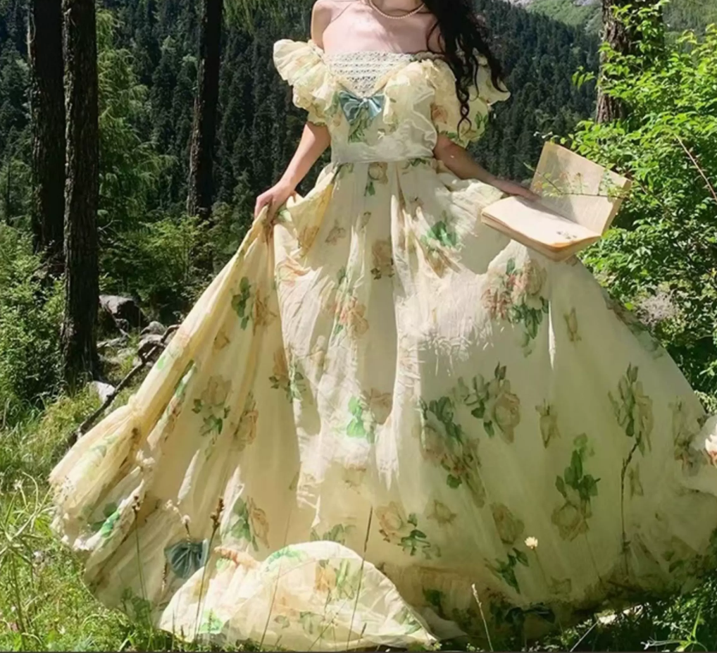 Robe de bal de princesse bustier à volants en satin long, robe de soirée C8117