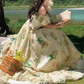 Robe de bal de princesse bustier à volants en satin long, robe de soirée C8117