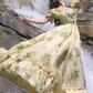 Robe de bal de princesse bustier à volants en satin long, robe de soirée C8117