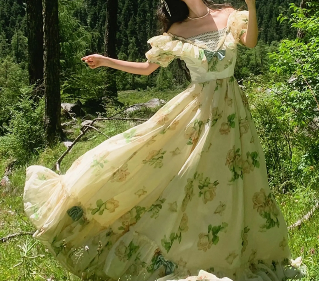 Robe de bal de princesse bustier à volants en satin long, robe de soirée C8117