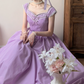 Robe de bal de princesse bustier à volants en satin long, robe de soirée C8117