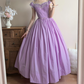 Robe de bal de princesse bustier à volants en satin long, robe de soirée C8117