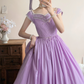 Robe de bal de princesse bustier à volants en satin long, robe de soirée C8117