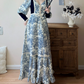 Robe de bal de princesse bustier à volants en satin long, robe de soirée C8117
