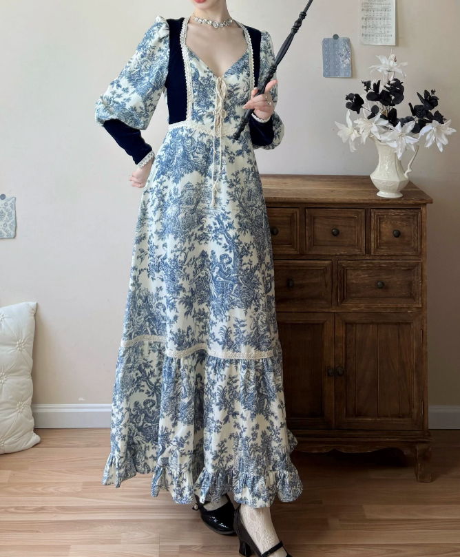Robe de bal de princesse bustier à volants en satin long, robe de soirée C8117