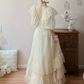 Robe de bal de princesse bustier à volants en satin long, robe de soirée C8117