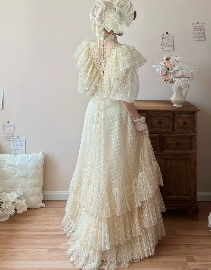 Robe de bal de princesse bustier à volants en satin long, robe de soirée C8117